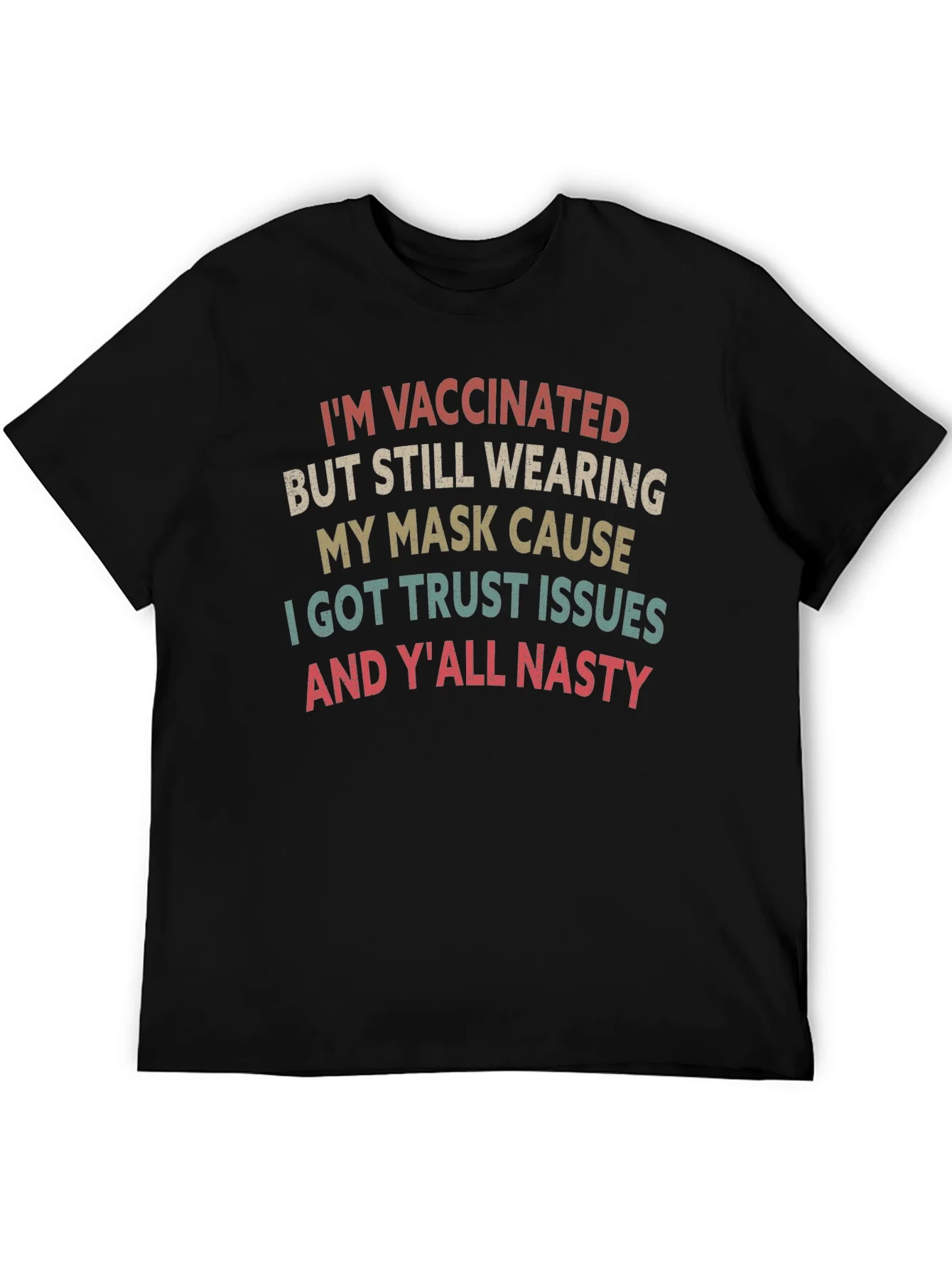 Vaccinated Mask Graphic T-Shirt