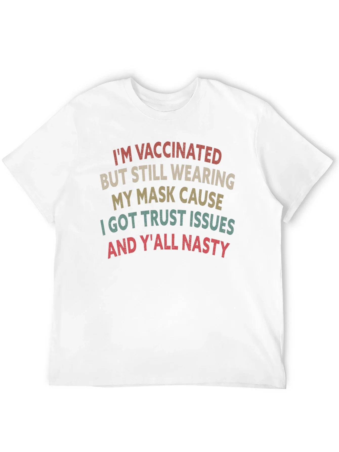 Vaccinated Mask Graphic T-Shirt