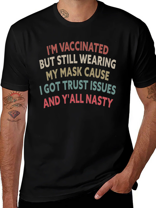 Vaccinated Mask Graphic T-Shirt