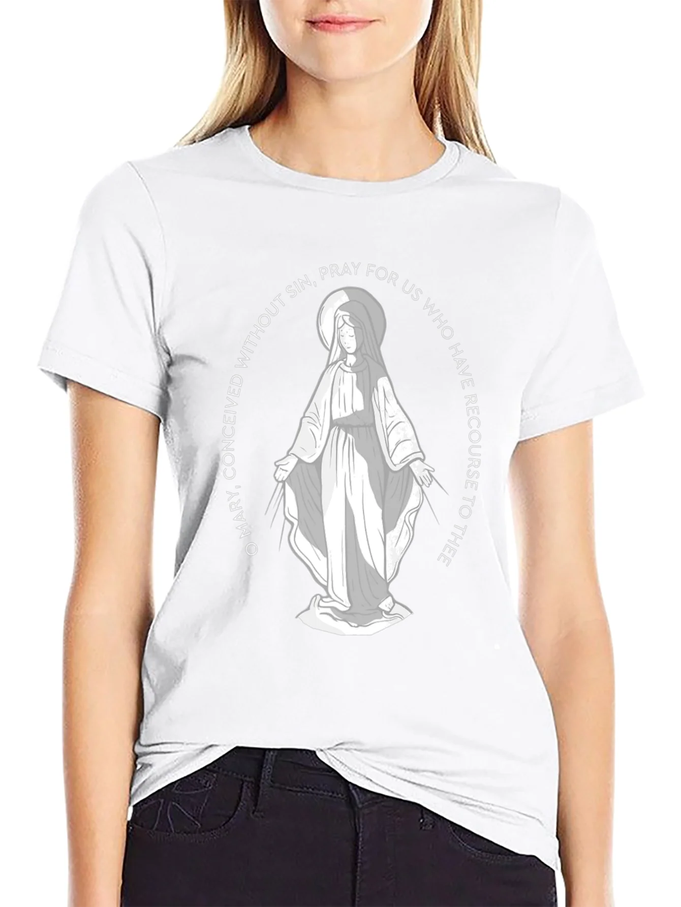 Virgin Mary T-Shirt: O Mary Conceived Without Sin