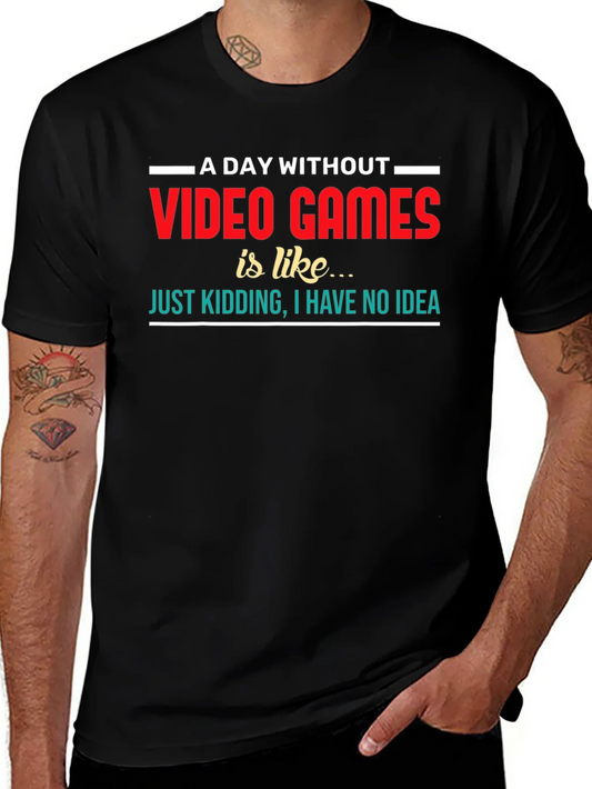 Video Games Graphic Tee - A Day Without Humor