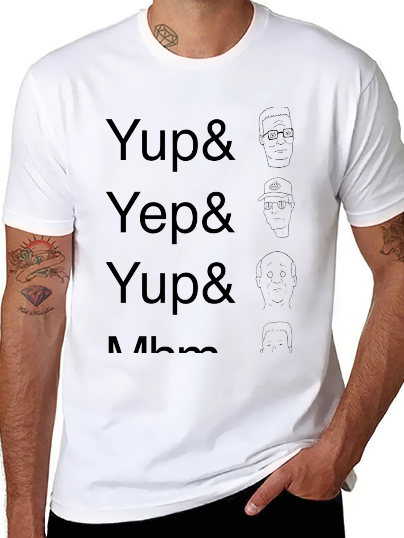 Yup Yep Yup Ahm Mens Graphic T-Shirt
