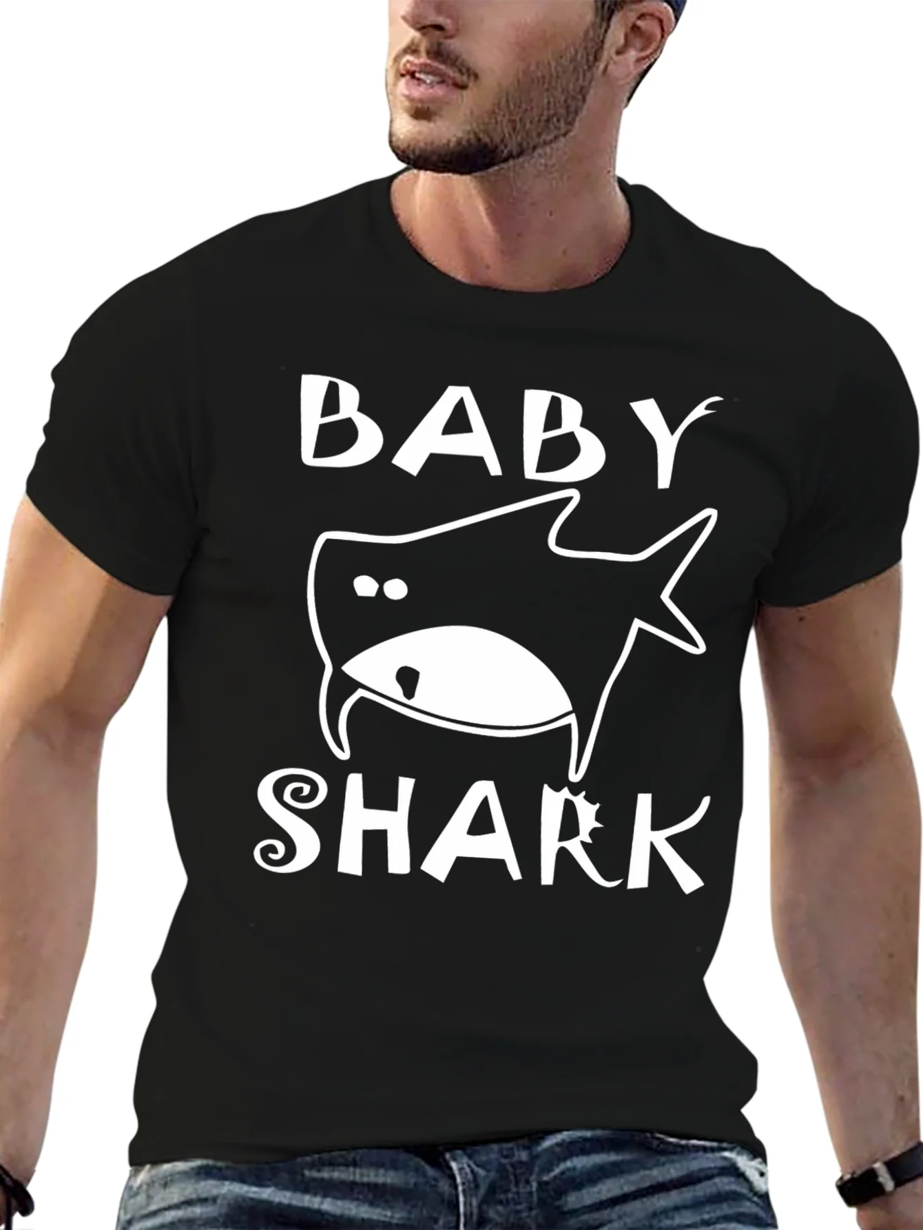 Baby Shark Graphic Black T-Shirt