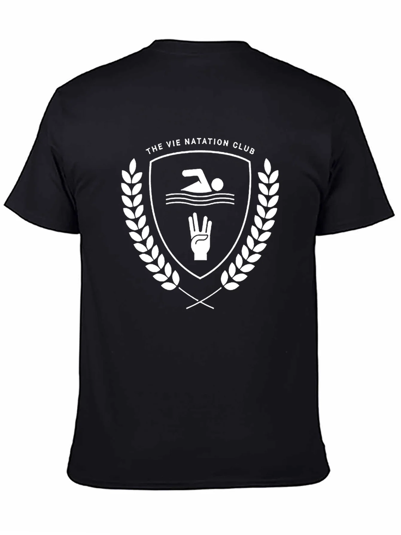 Vie Natation Club Graphic T-Shirt - Black