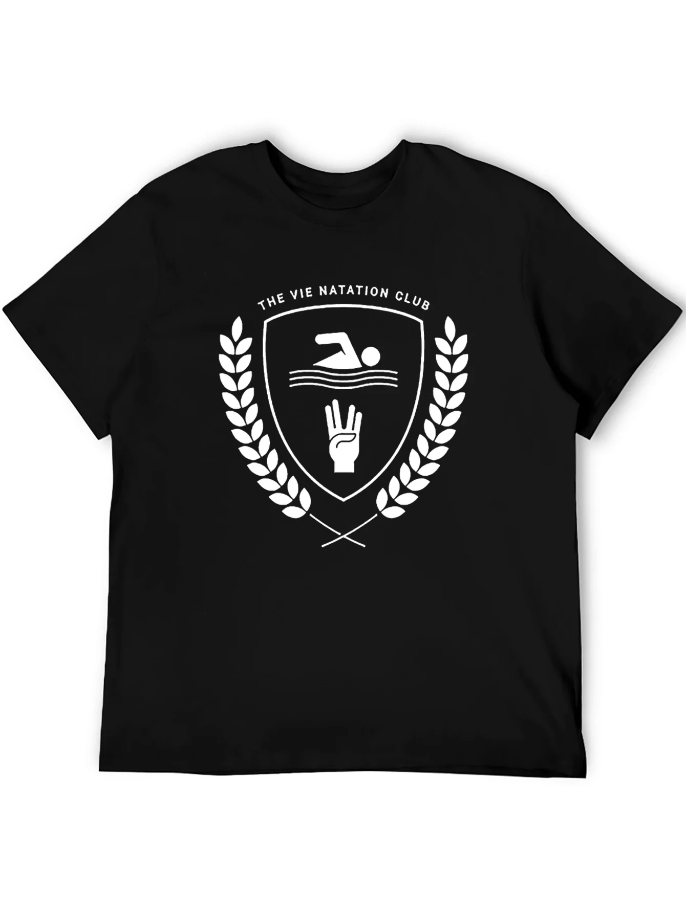 Vie Natation Club Graphic T-Shirt - Black