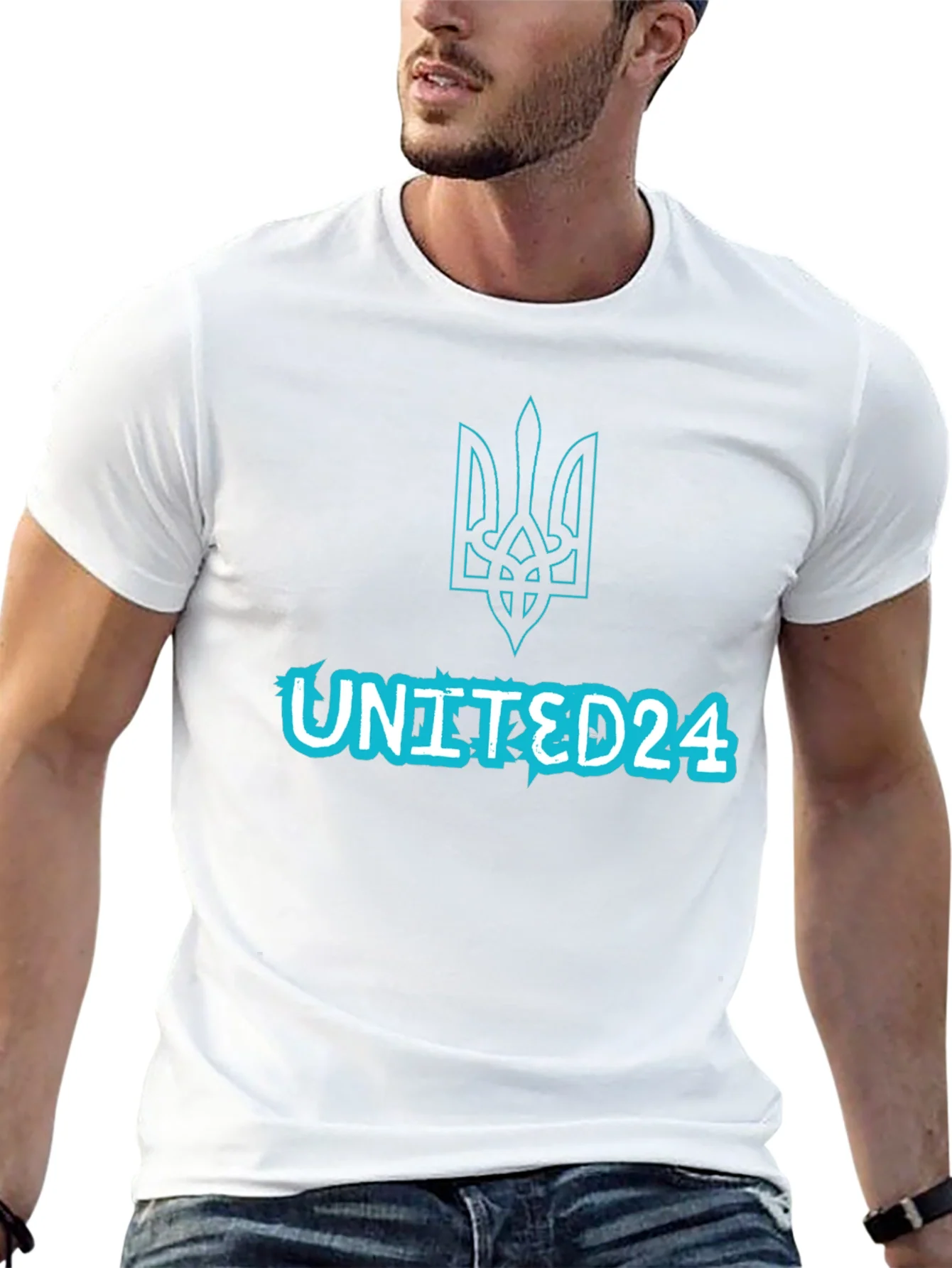 UNITED24 Trident Graphic Tee - Ukraine Support
