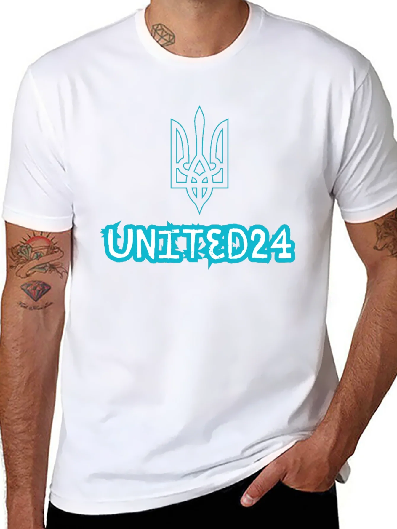 UNITED24 Trident Graphic Tee - Ukraine Support
