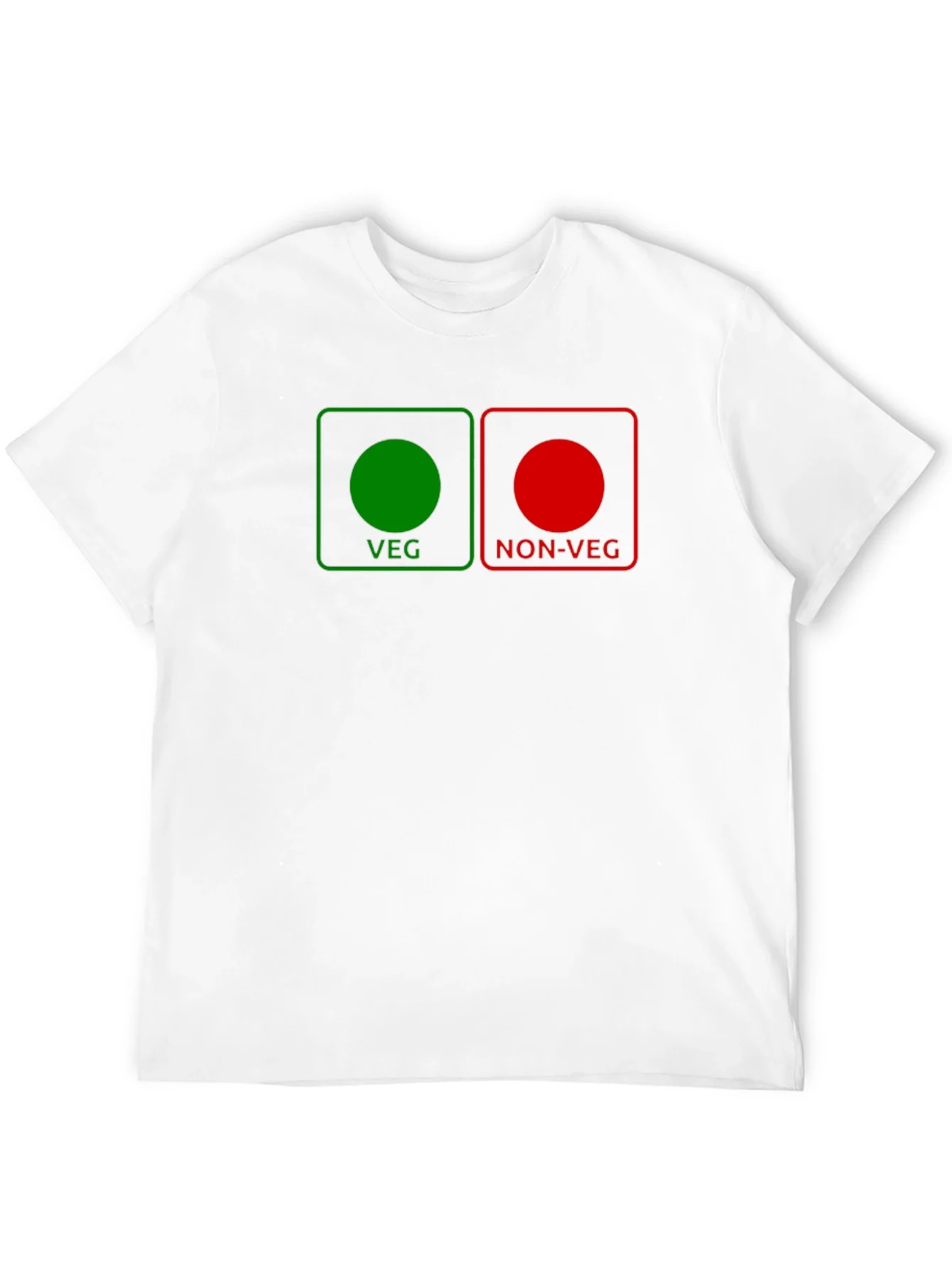 Veg/Non-Veg Graphic Tee - Novelty Black T-Shirt