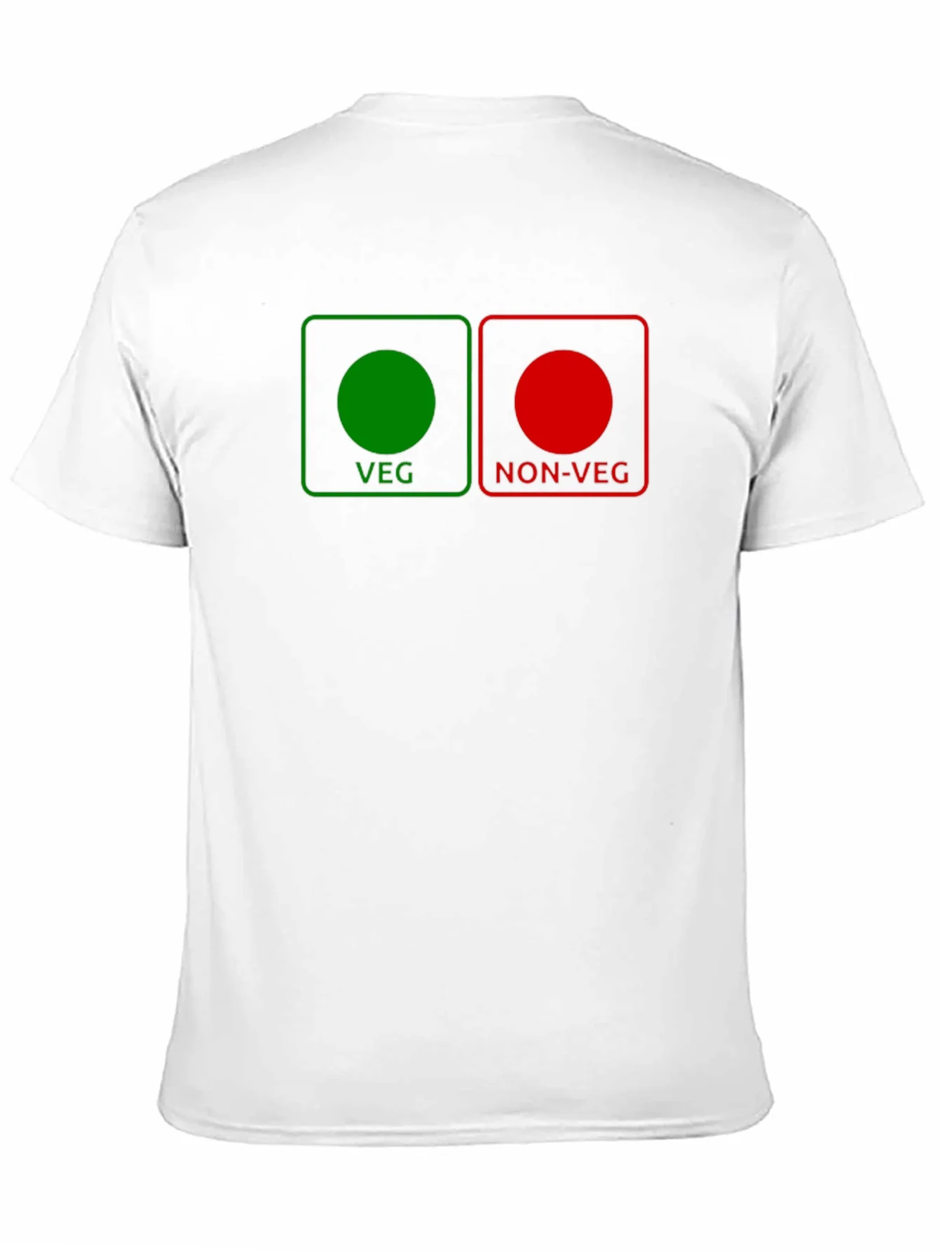 Veg/Non-Veg Graphic Tee - Novelty Black T-Shirt