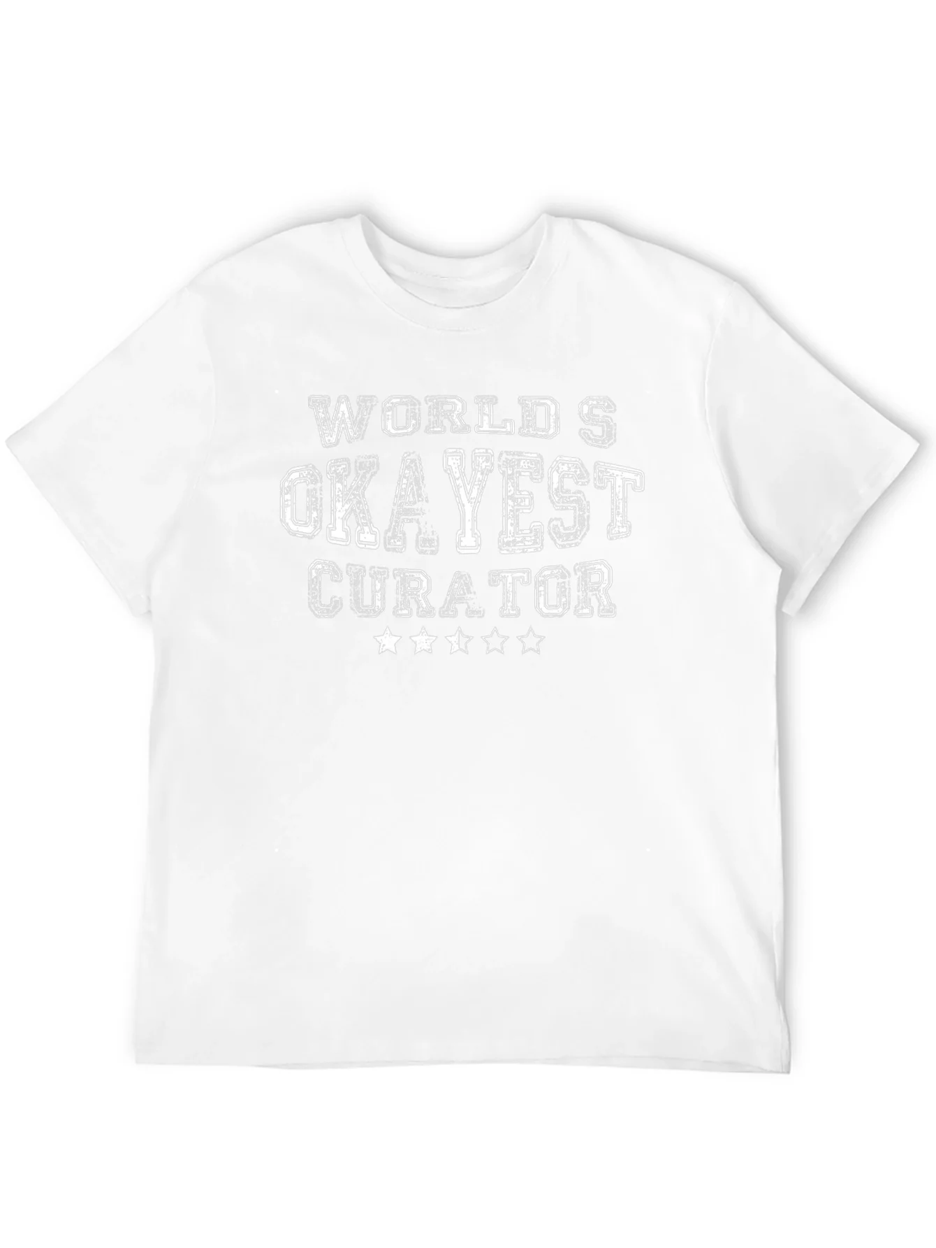 Worlds Okayest Curator Black T-Shirt