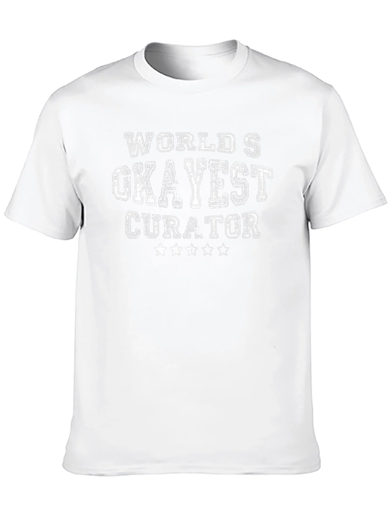 Worlds Okayest Curator Black T-Shirt
