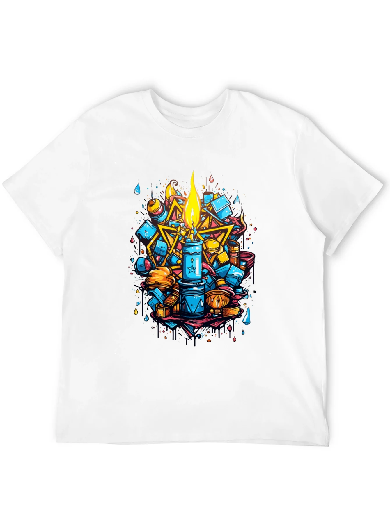 Artistic Candle Design Tee