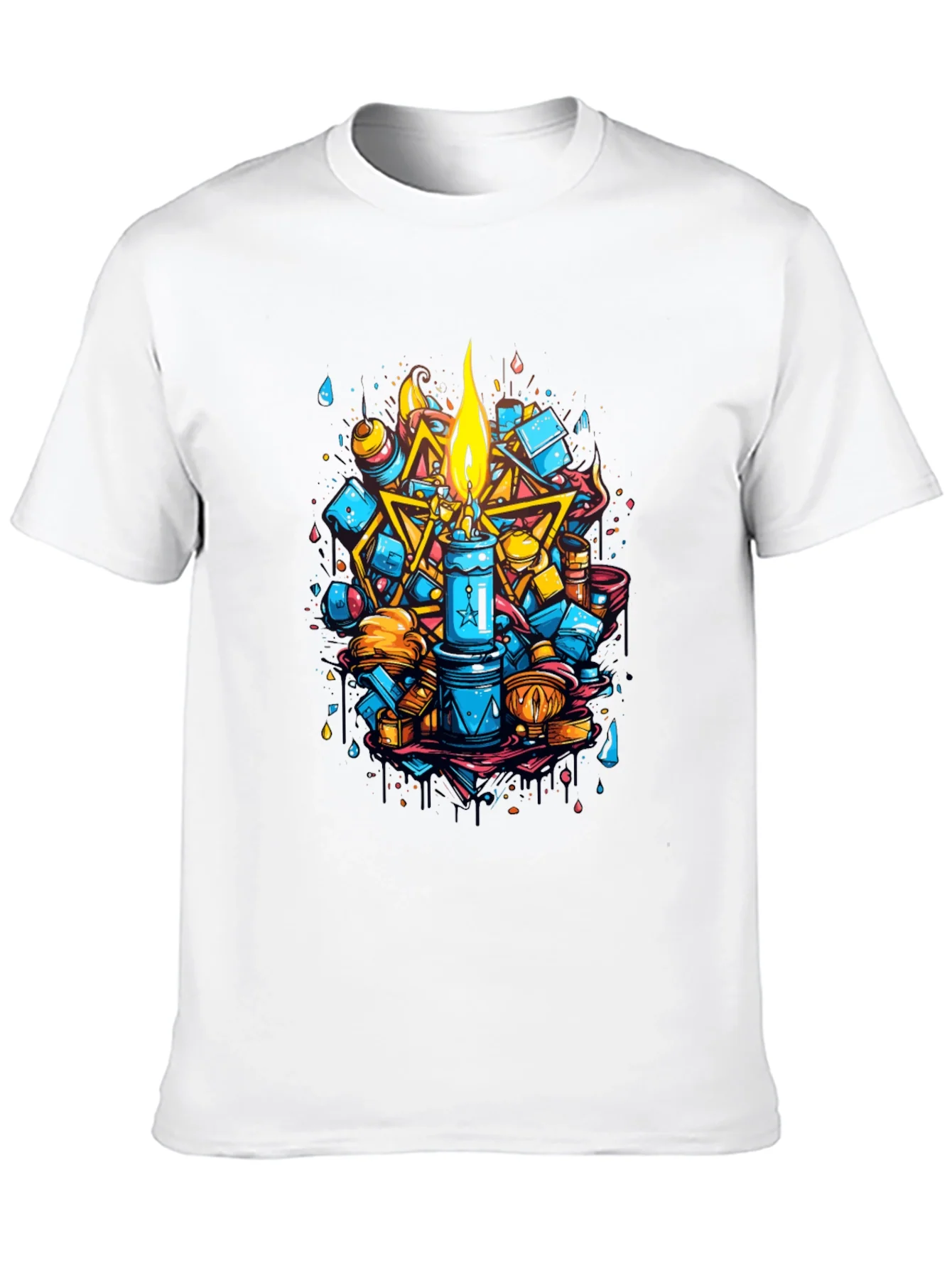 Artistic Candle Design Tee