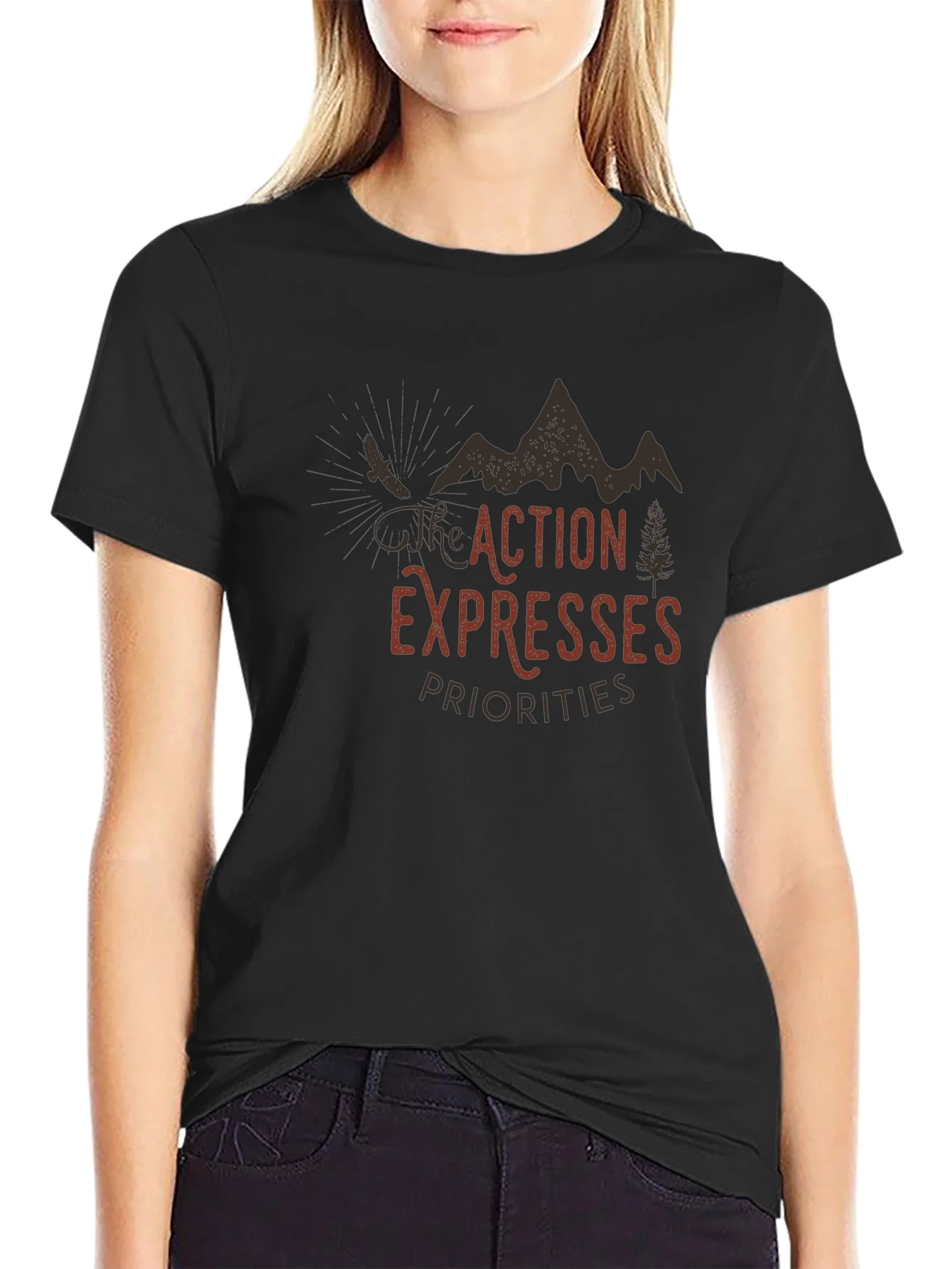 Action Expresses Priorities Graphic Tee