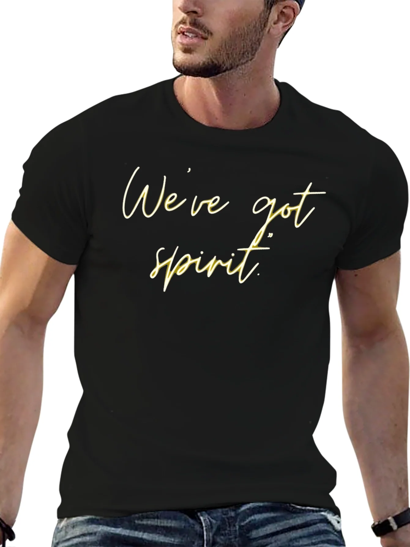 Weve Got Spirit Black Graphic Tee
