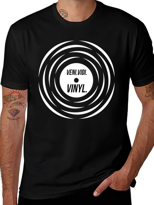 Veni Vidi Vinyl Black Graphic Tee