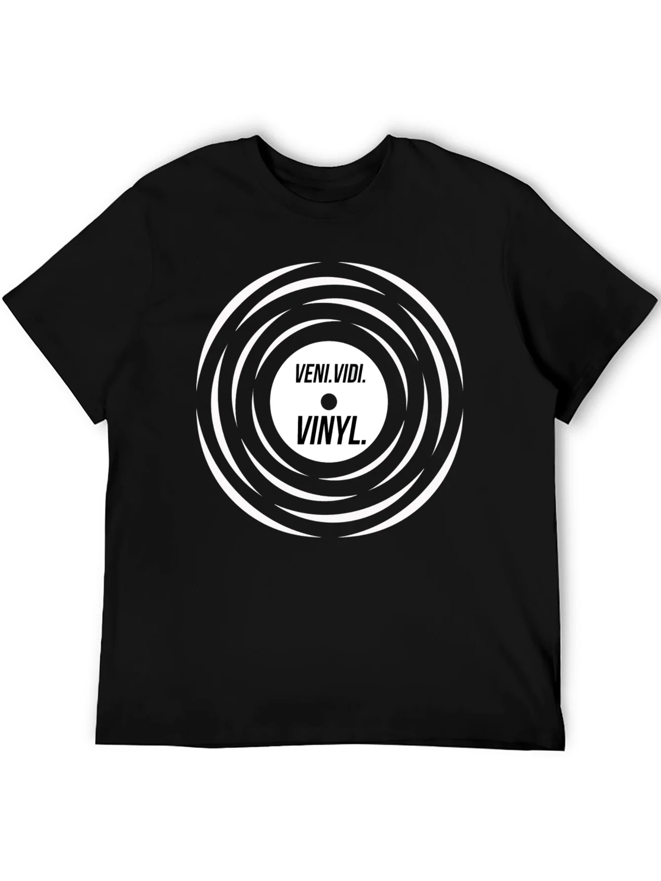 Veni Vidi Vinyl Black Graphic Tee