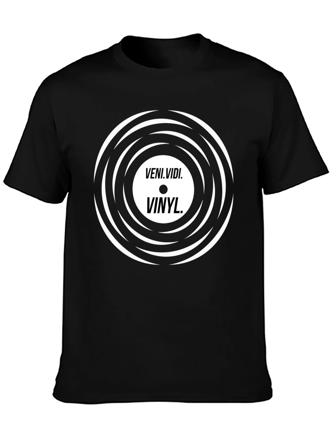 Veni Vidi Vinyl Black Graphic Tee