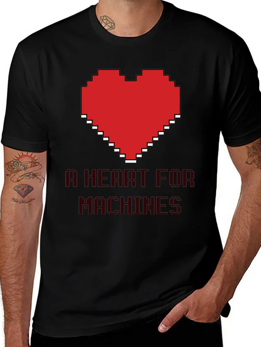A Heart For Machines Graphic Tee - Black T-Shirt
