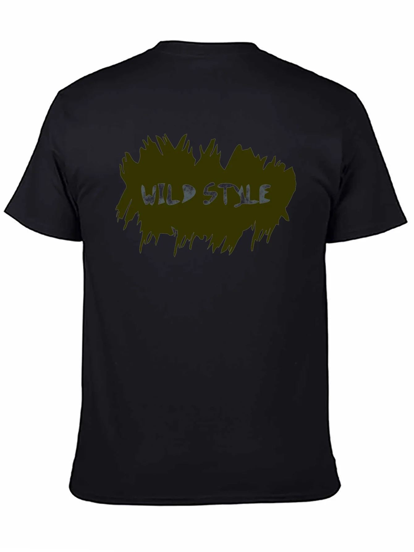 Wild Style Graphic Print Black T-Shirt