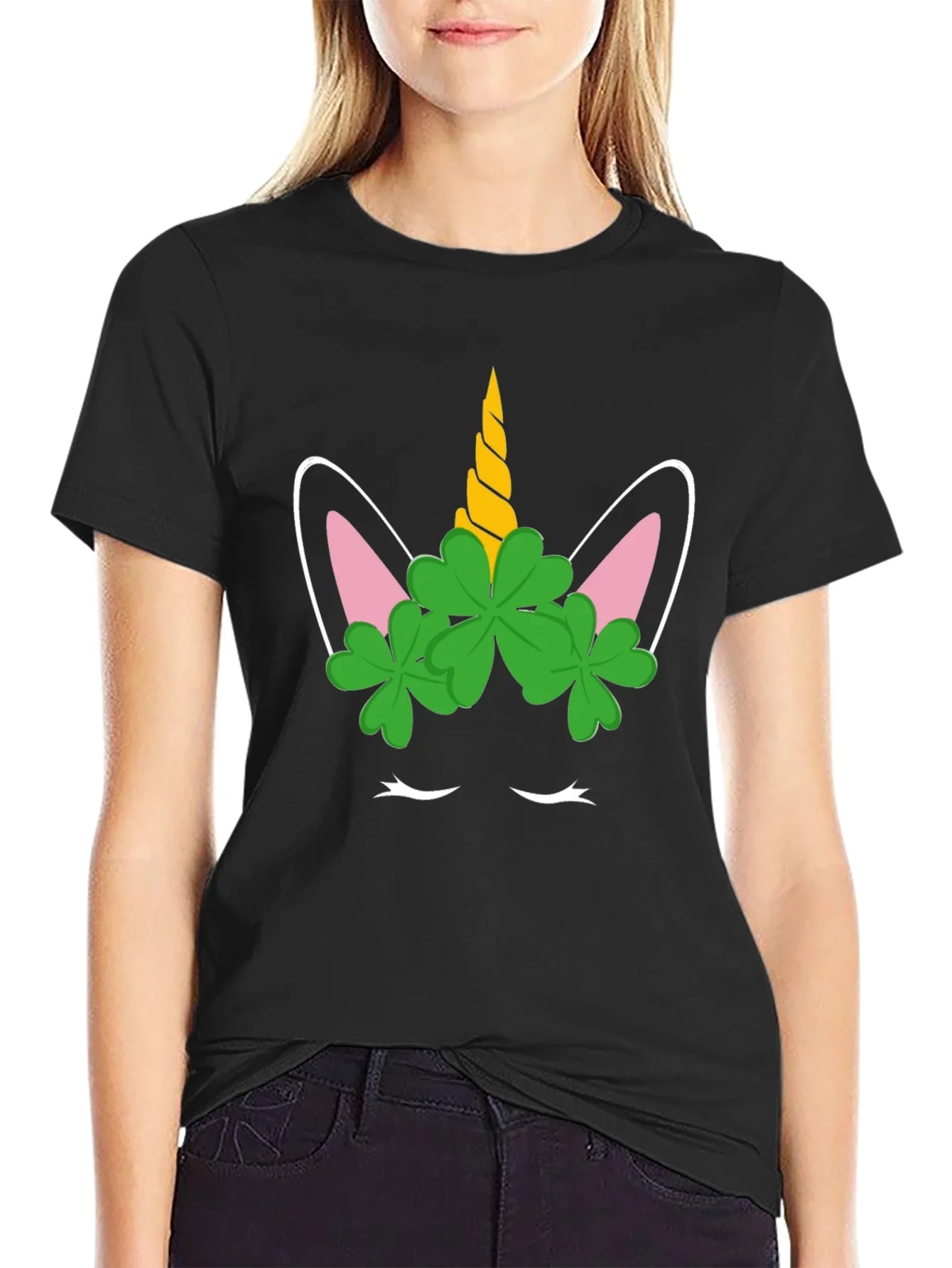 Unicorn Clover St. Patricks Day T-Shirt
