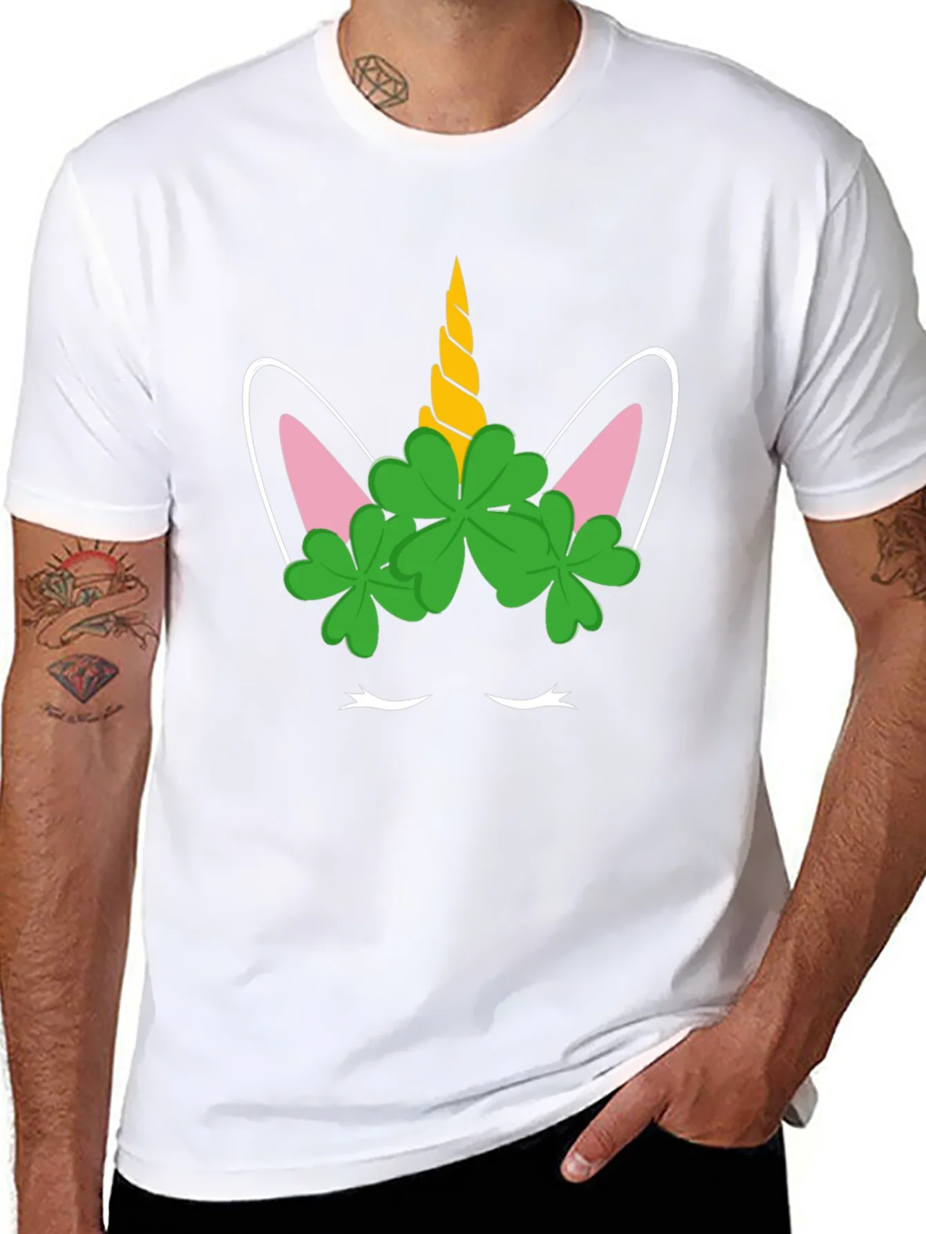 Unicorn Clover St. Patricks Day T-Shirt