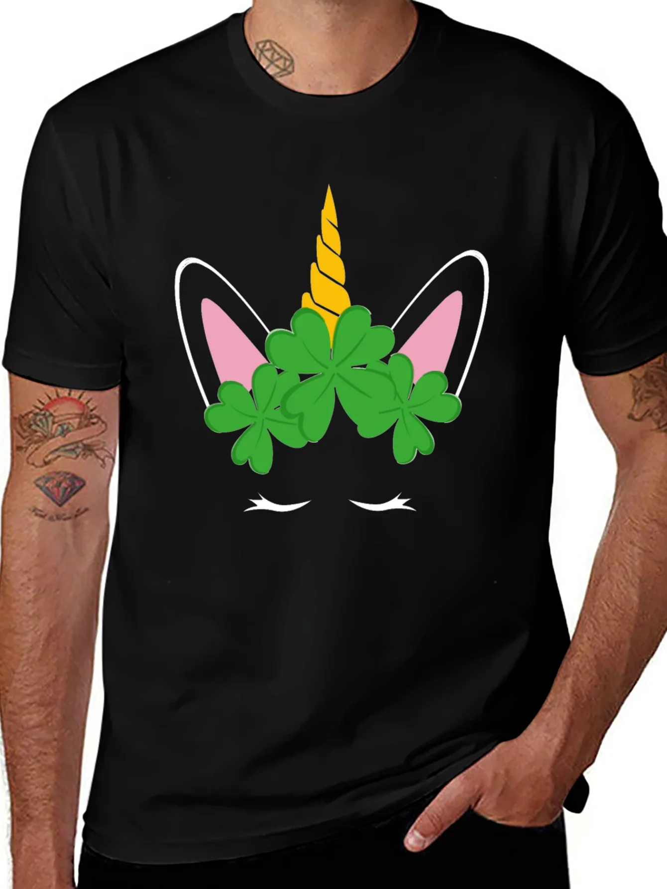 Unicorn Clover St. Patricks Day T-Shirt