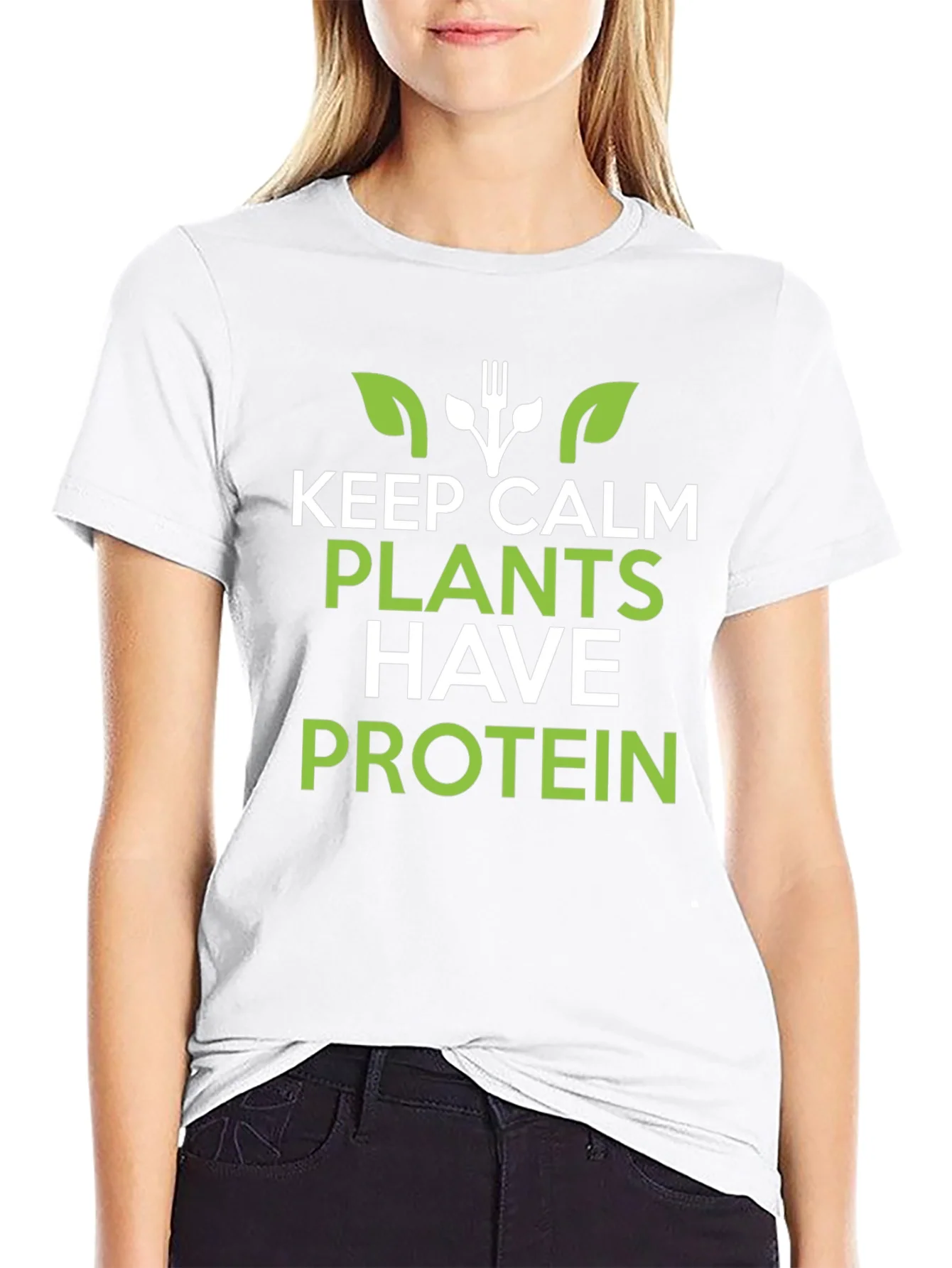 Vegan Protein T-Shirt: Keep Calm Plants Have Protein