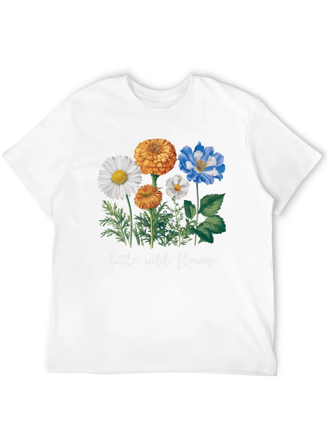 Wildflower Graphic Tee - Soft Cotton Casual Wear
