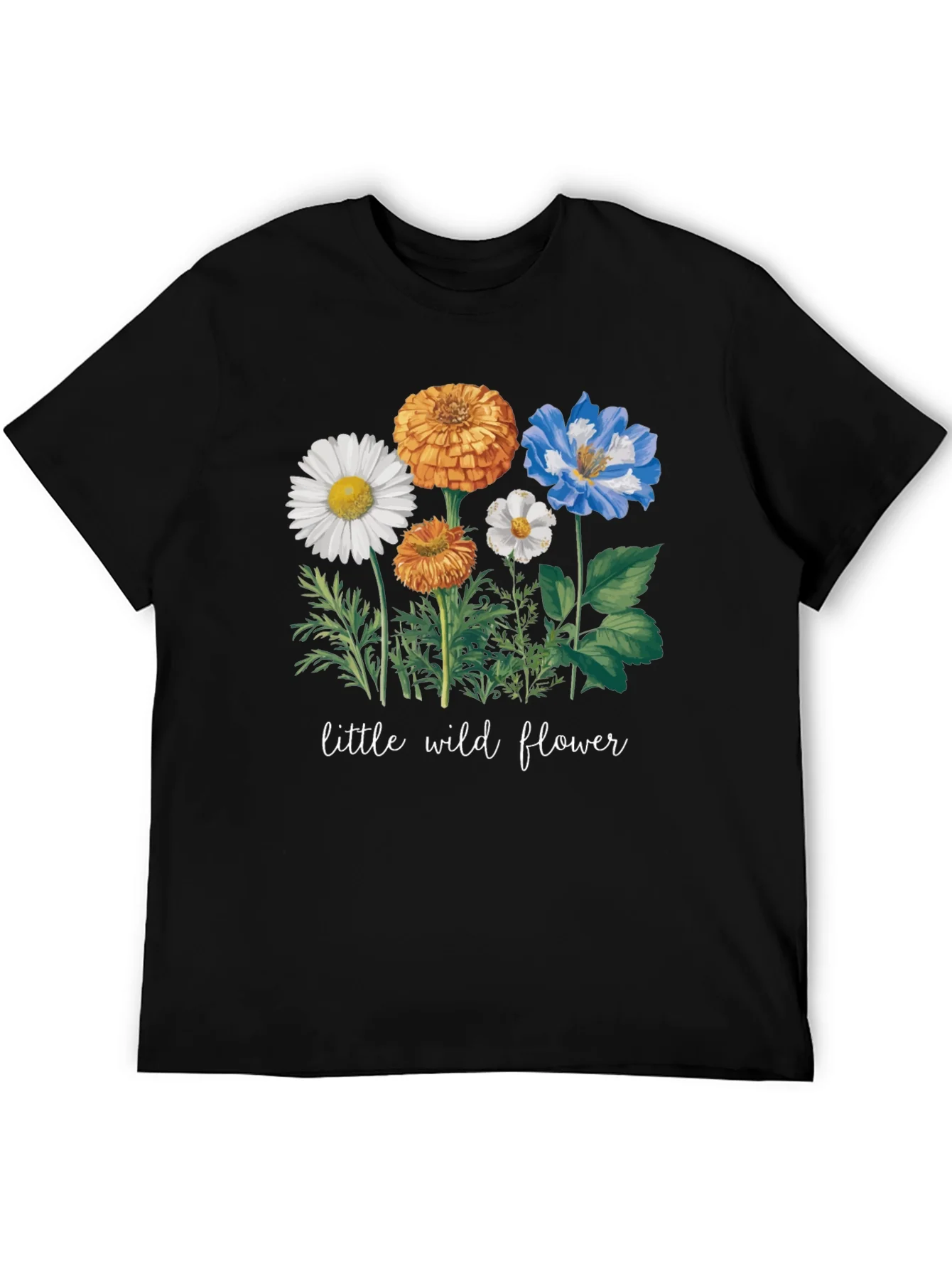 Wildflower Graphic Tee - Soft Cotton Casual Wear