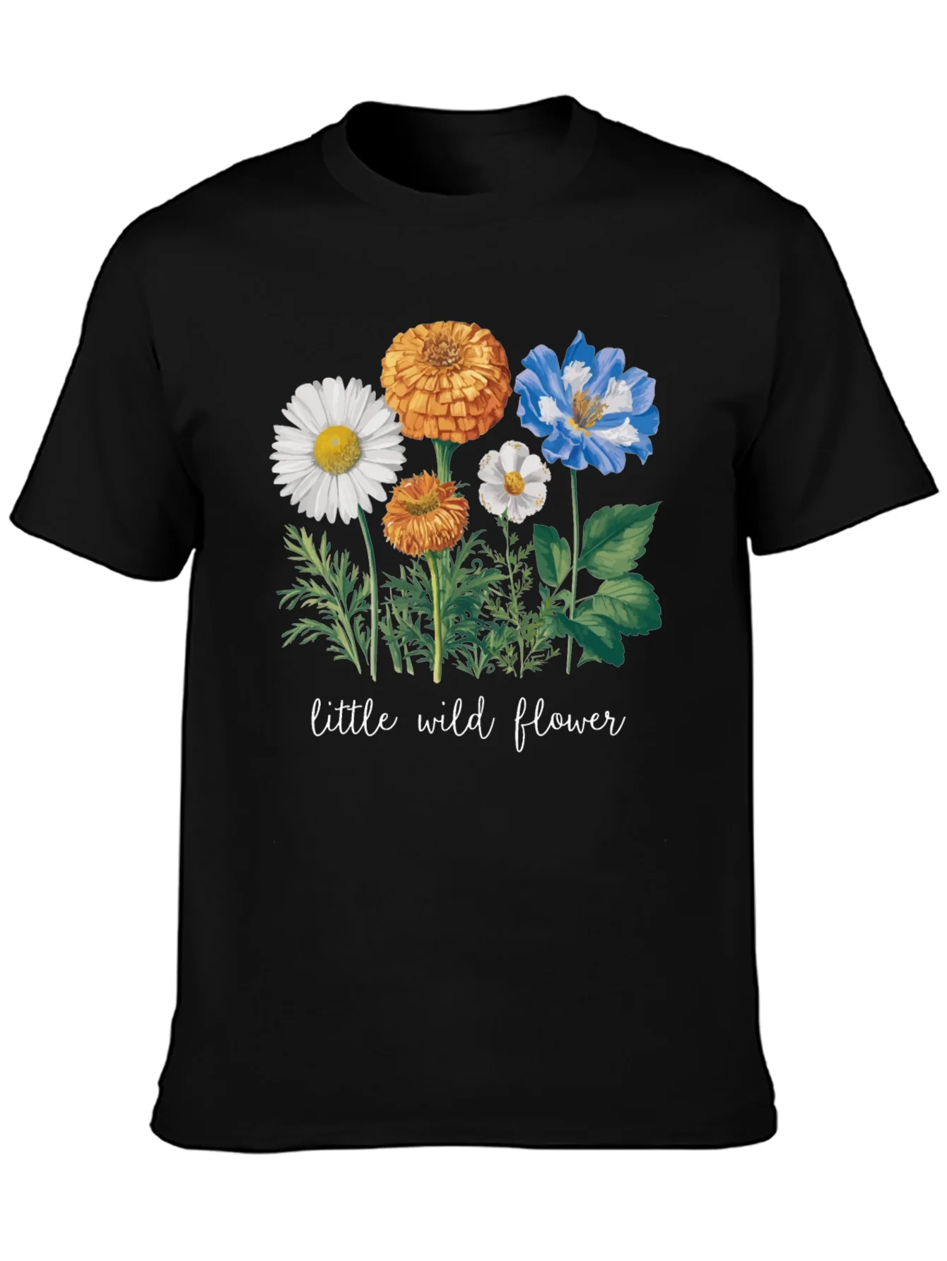 Wildflower Graphic Tee - Soft Cotton Casual Wear