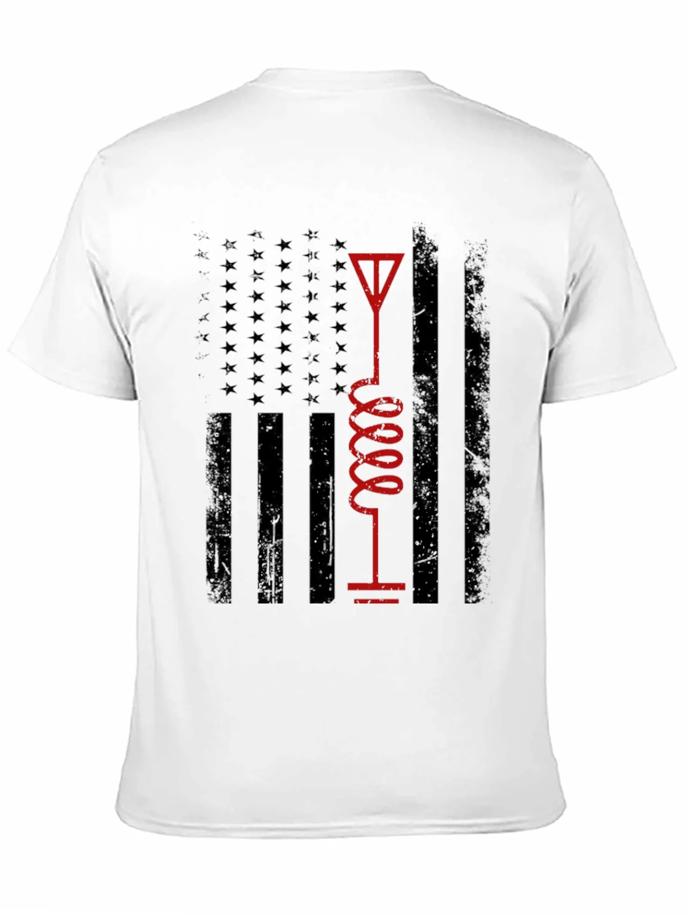 American Flag Ham Radio Operator T-Shirt