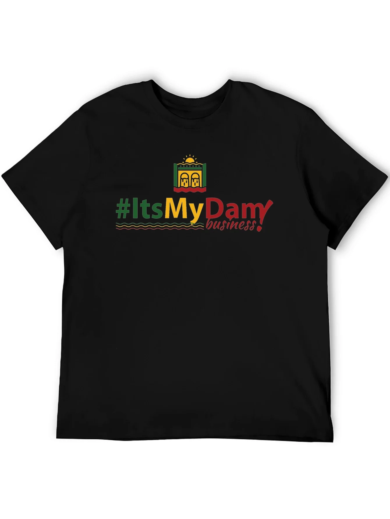 #ItsMyDam T-Shirt - Black Cotton Tee