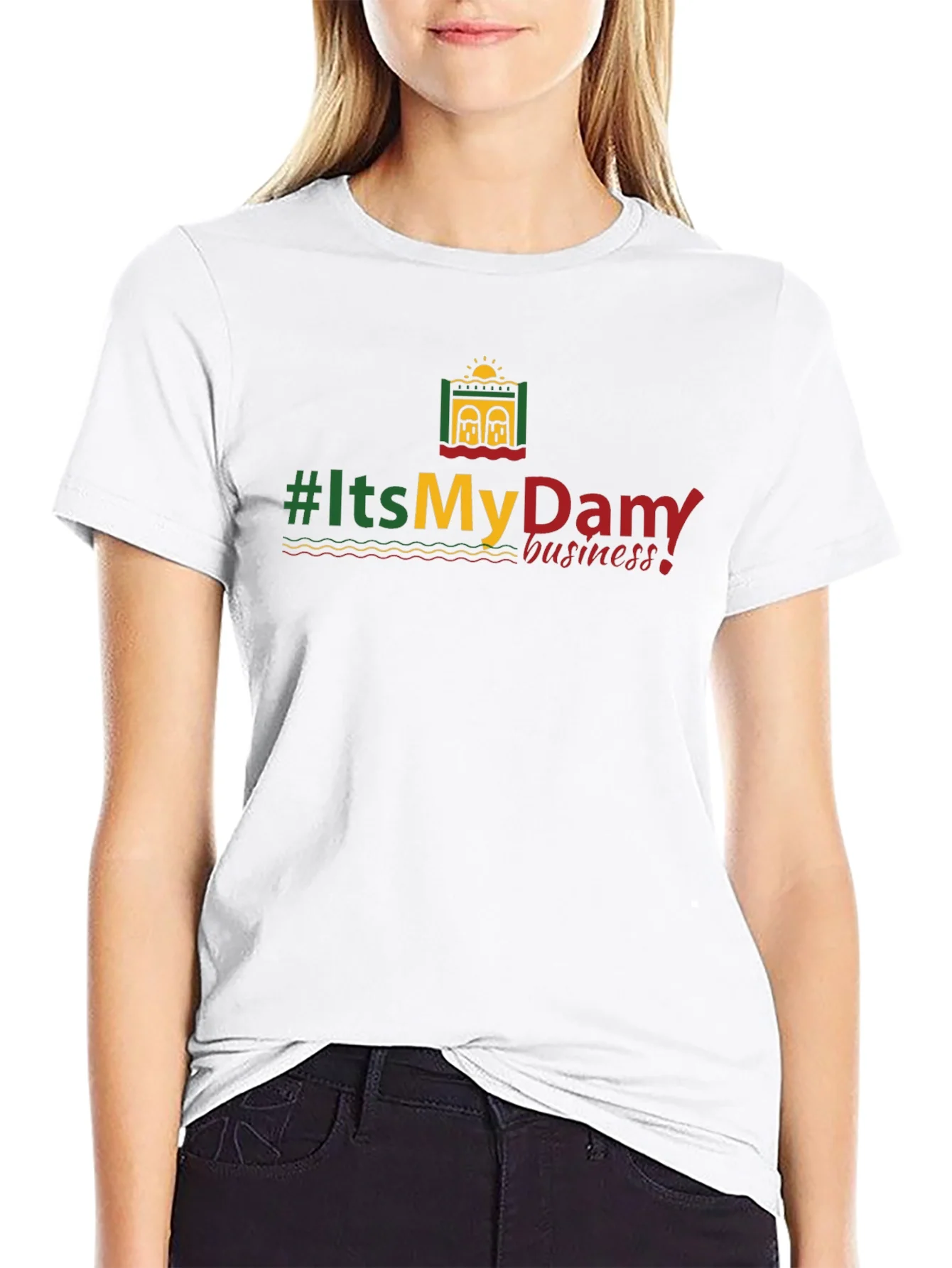 #ItsMyDam T-Shirt - Black Cotton Tee