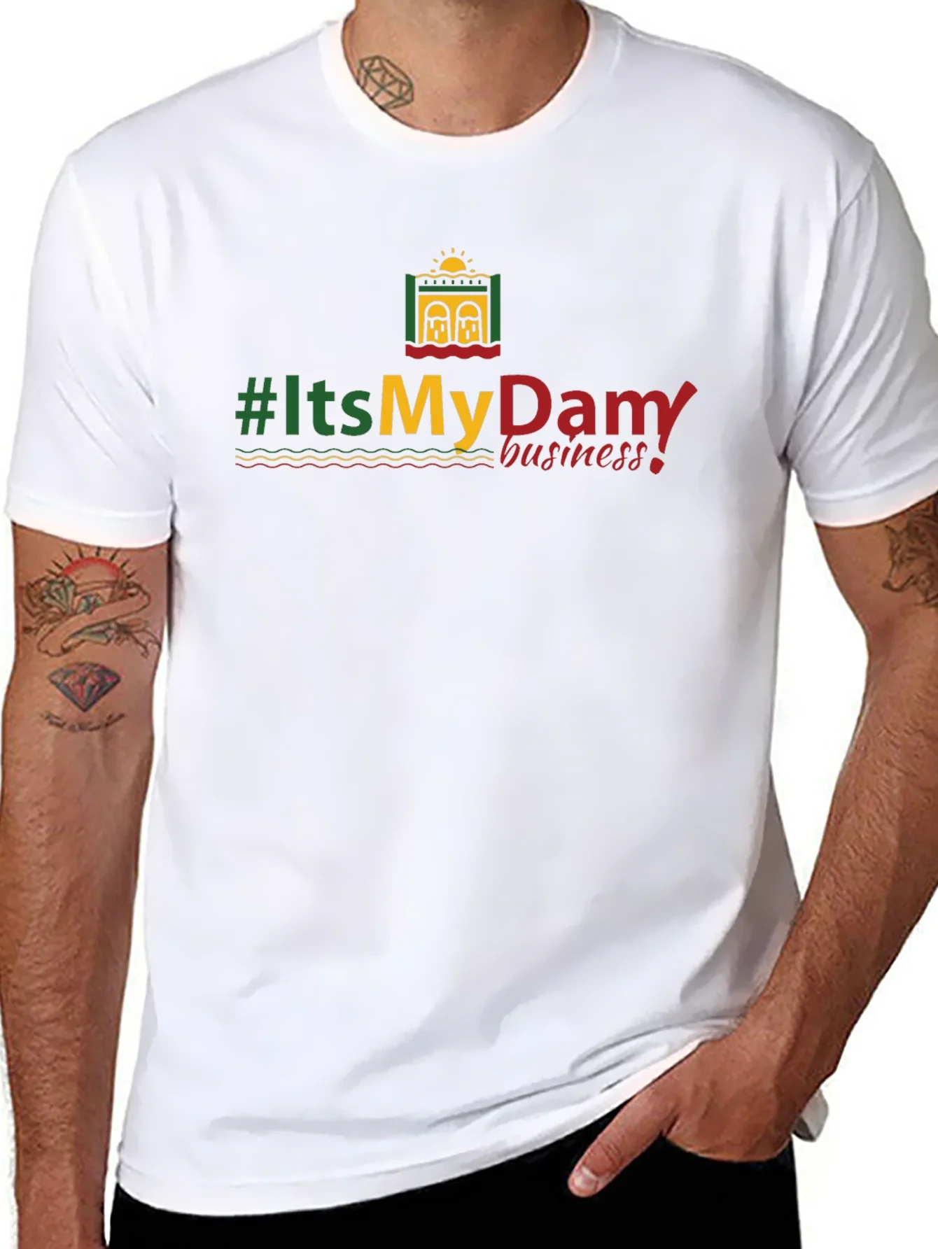#ItsMyDam T-Shirt - Black Cotton Tee