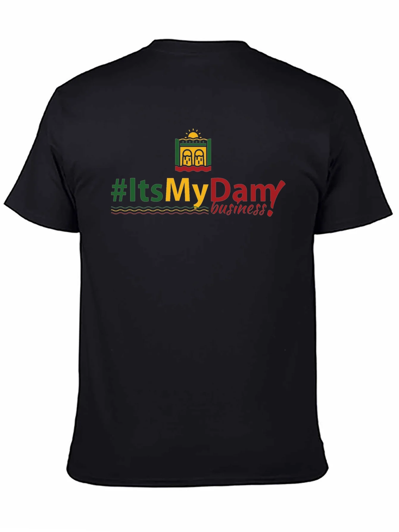#ItsMyDam T-Shirt - Black Cotton Tee