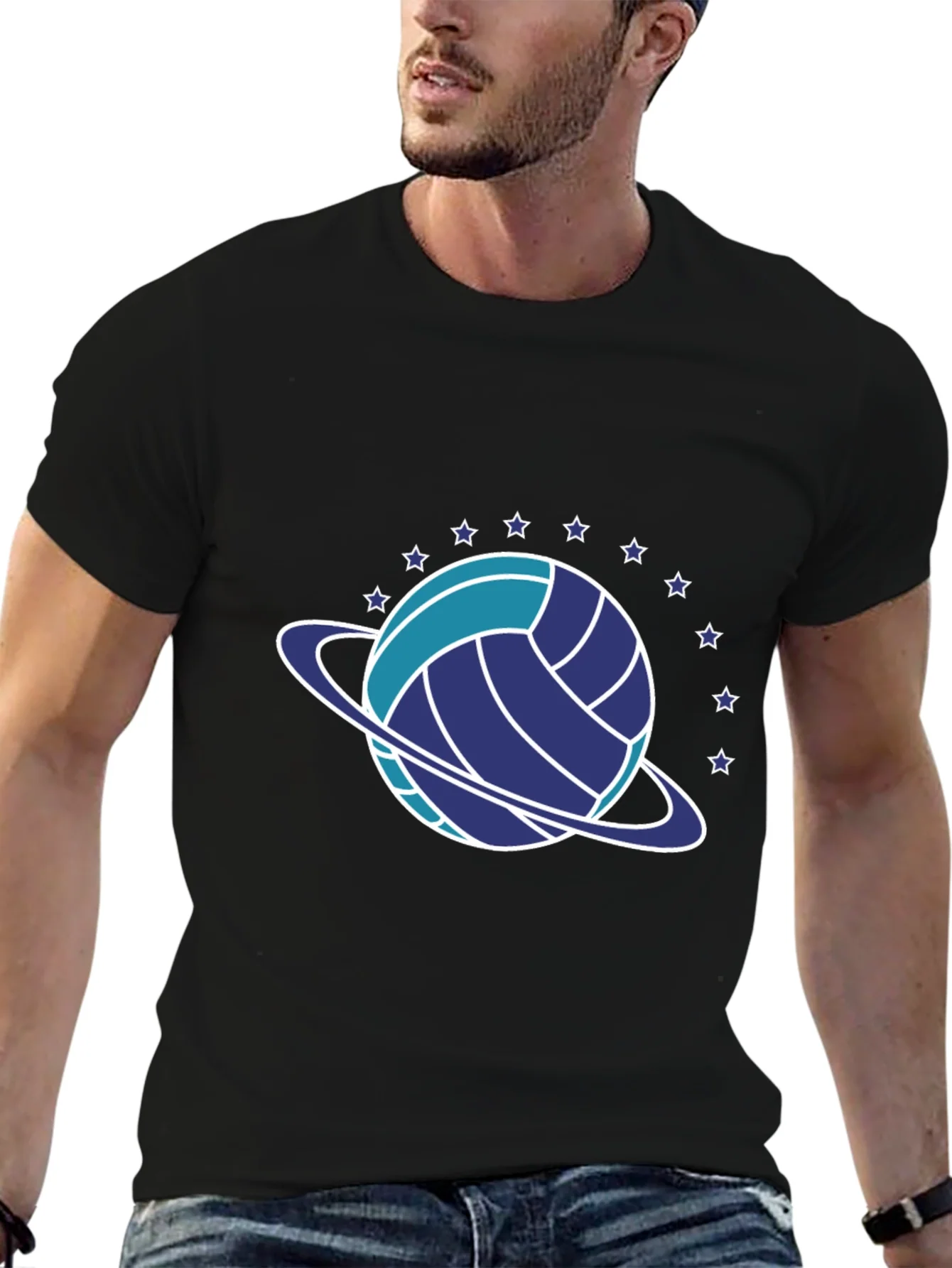 Volleyball Planet Graphic T-Shirt