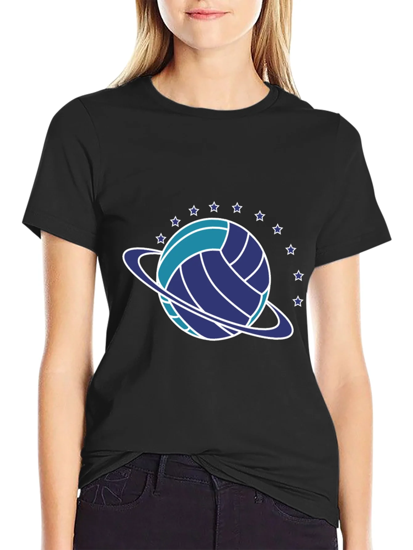 Volleyball Planet Graphic T-Shirt