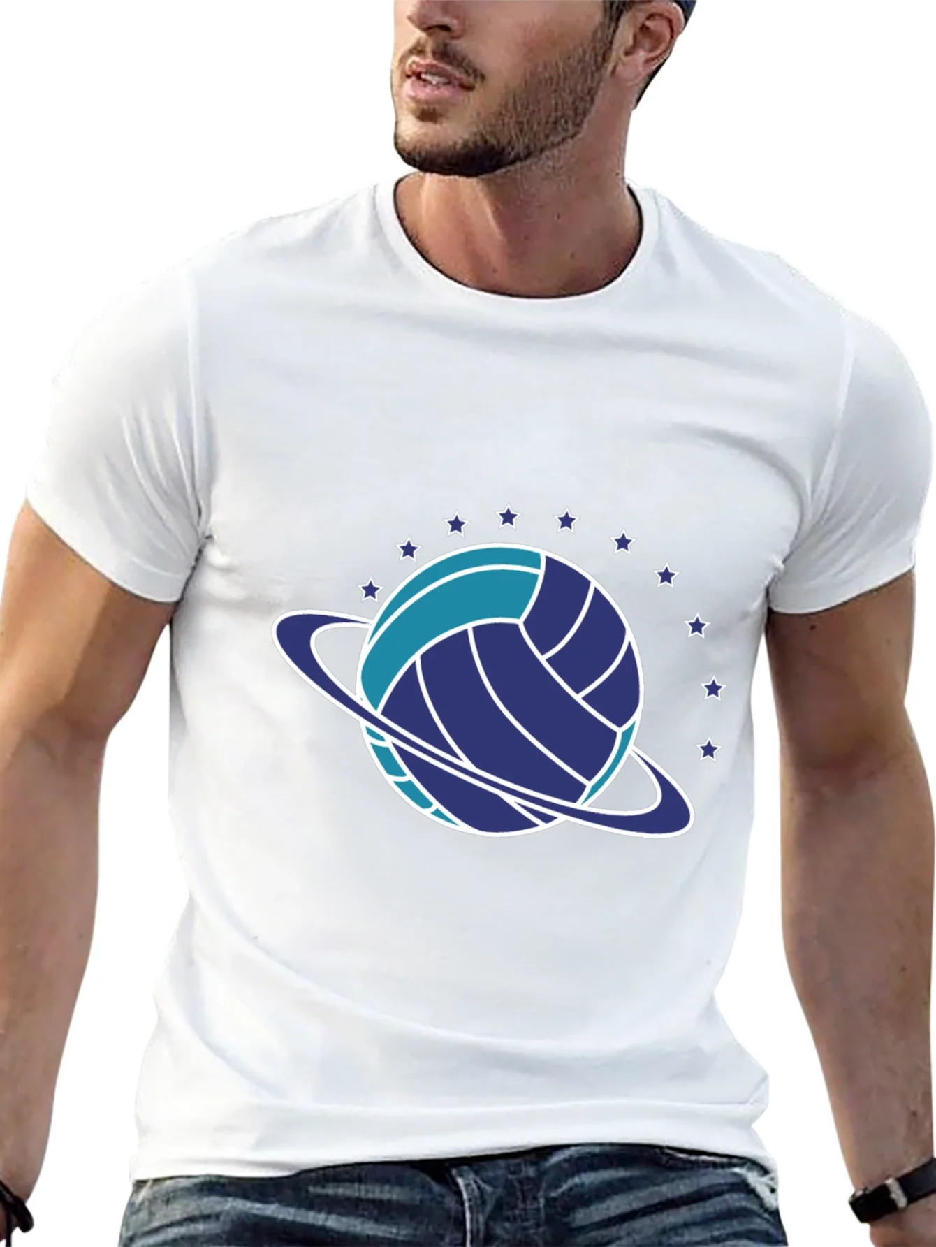 Volleyball Planet Graphic T-Shirt