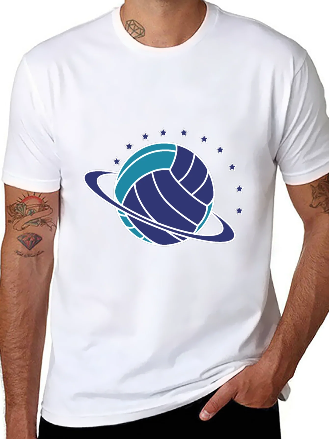 Volleyball Planet Graphic T-Shirt
