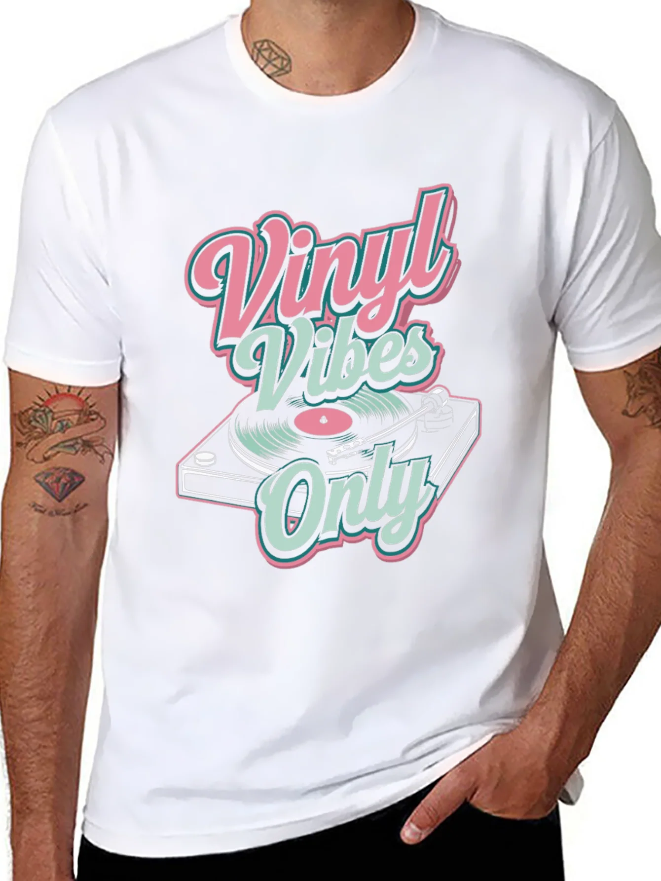 Vinyl Vibes Only Graphic Tee