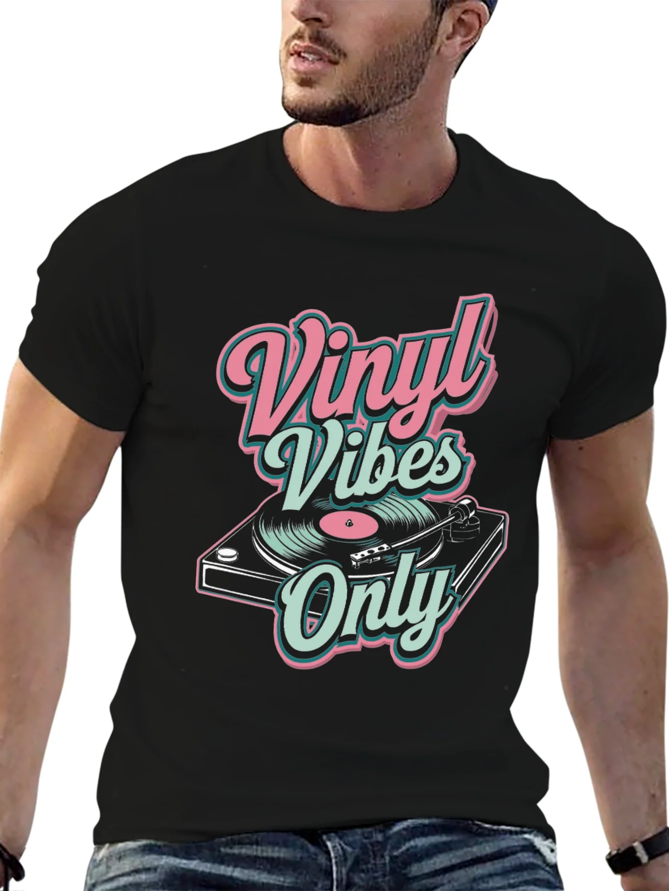 Vinyl Vibes Only Graphic Tee