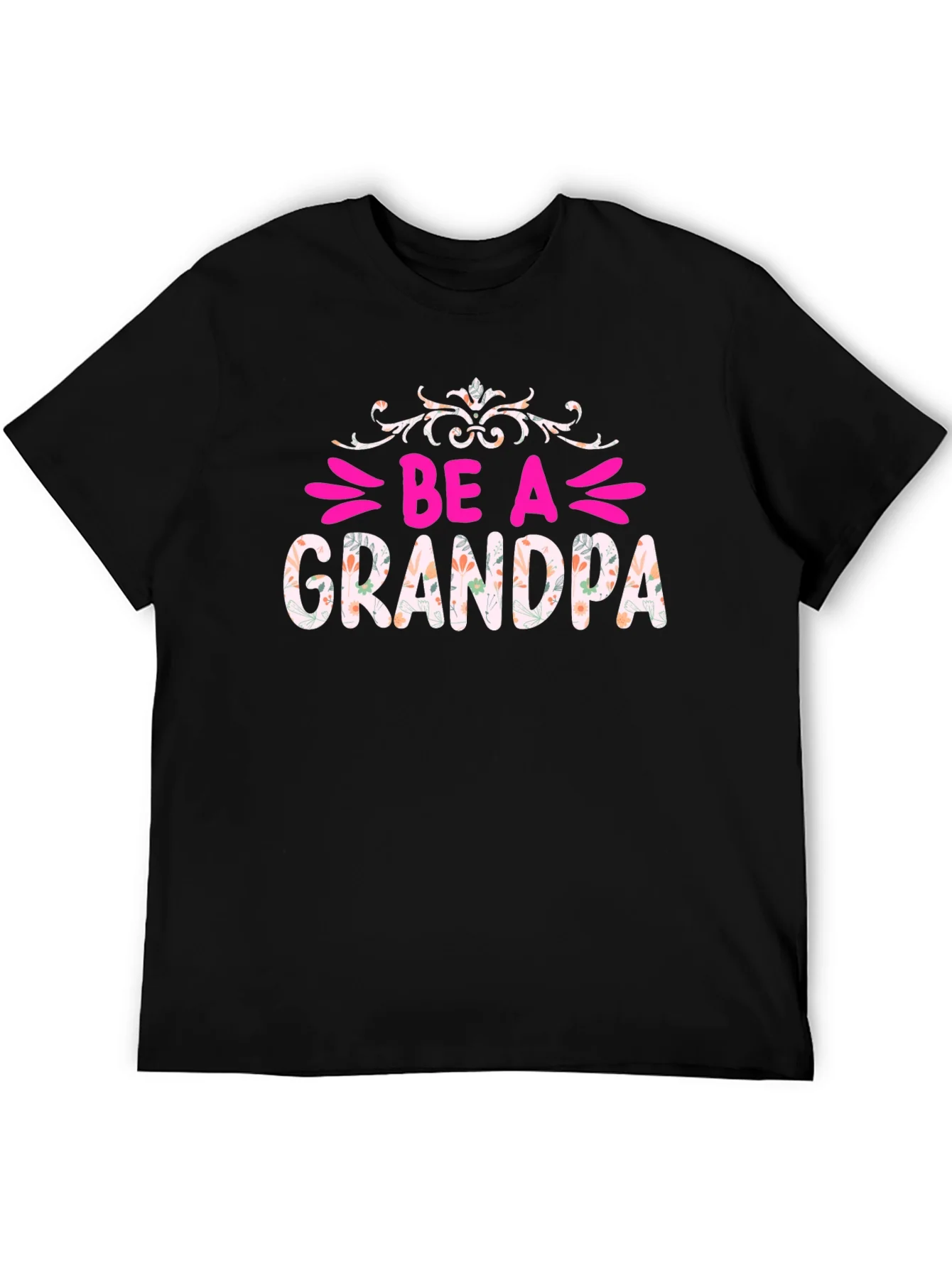 Be A Grandpa Floral Graphic Tee