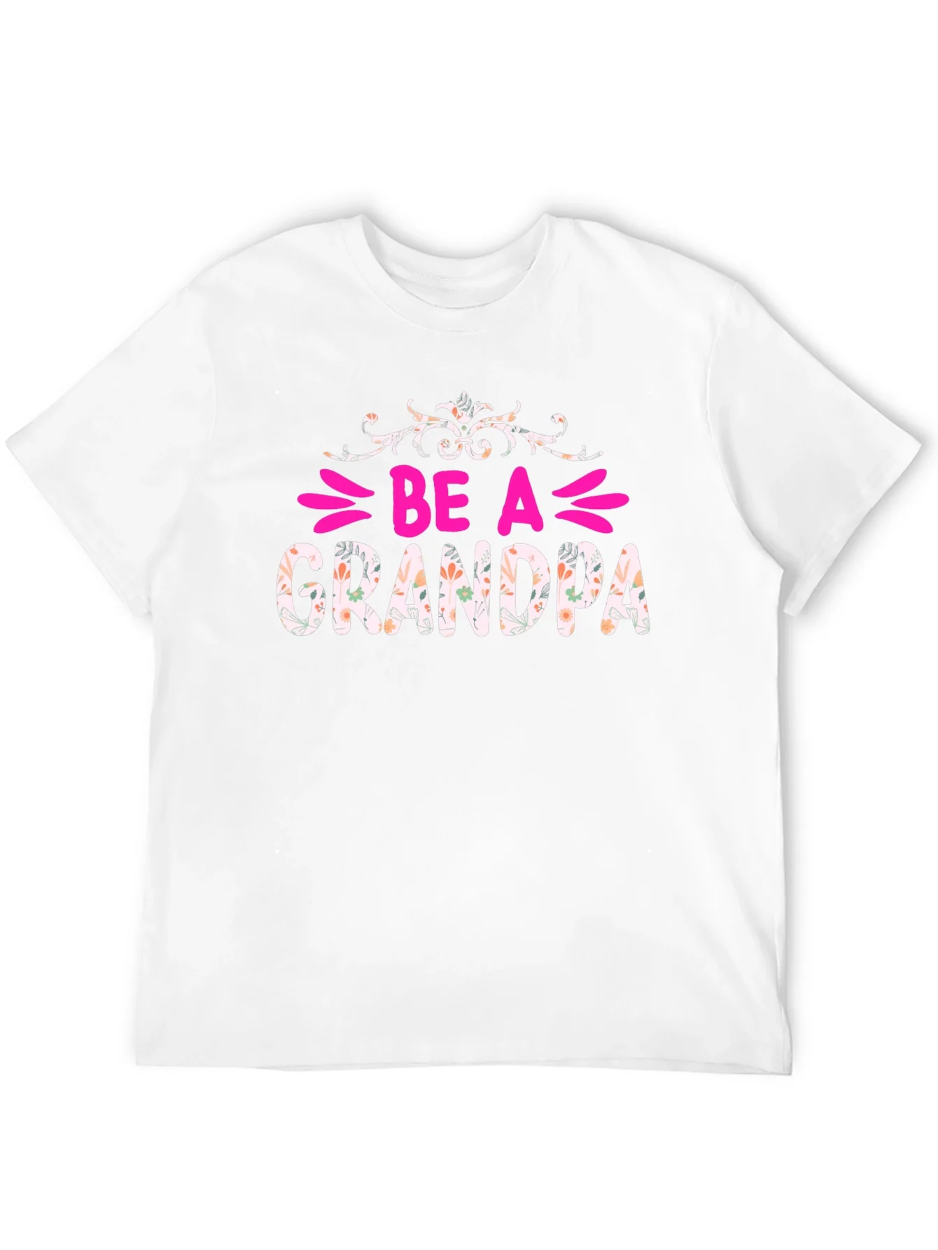 Be A Grandpa Floral Graphic Tee