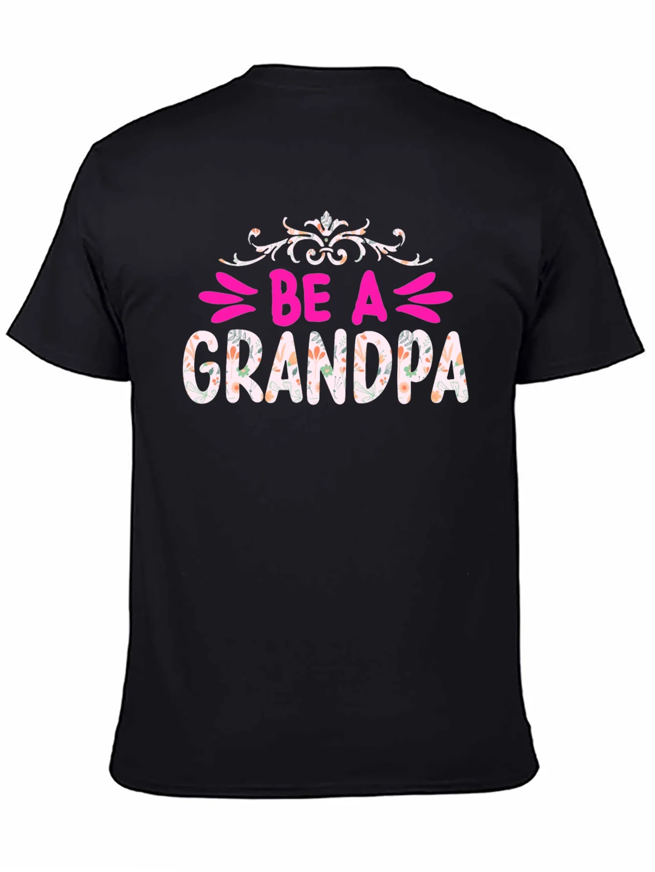 Be A Grandpa Floral Graphic Tee