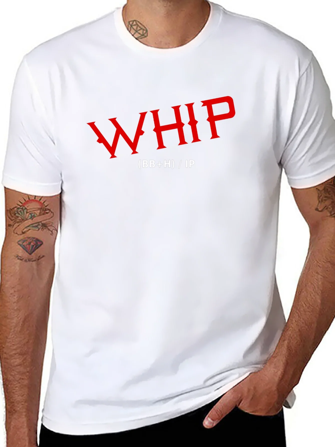 Whip Funny Graphic Print Mens Black T-Shirt