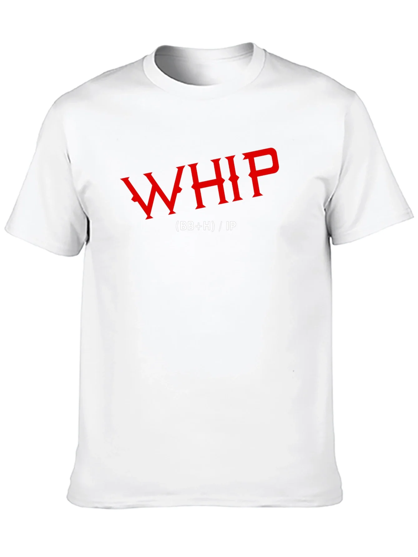 Whip Funny Graphic Print Mens Black T-Shirt