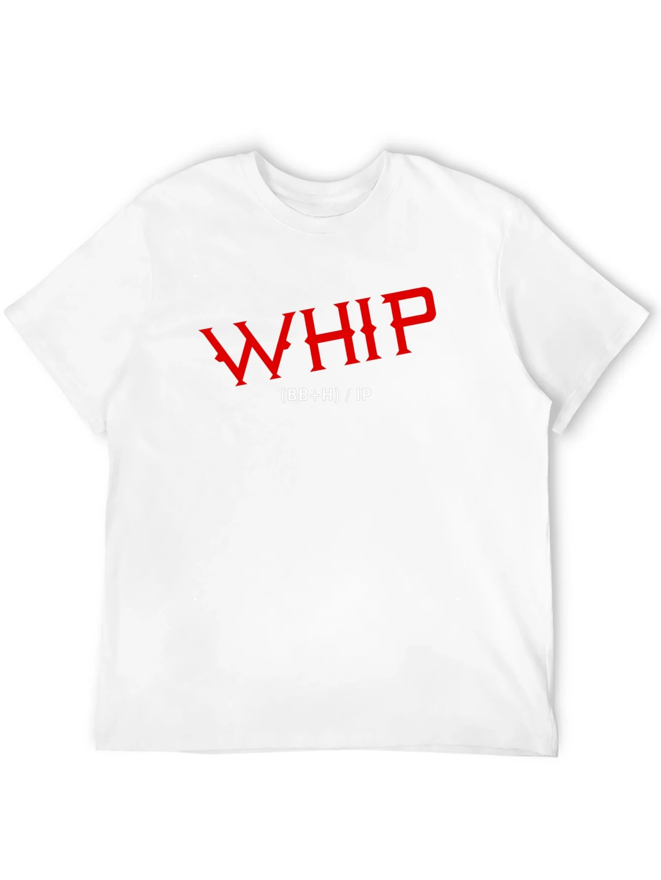 Whip Funny Graphic Print Mens Black T-Shirt