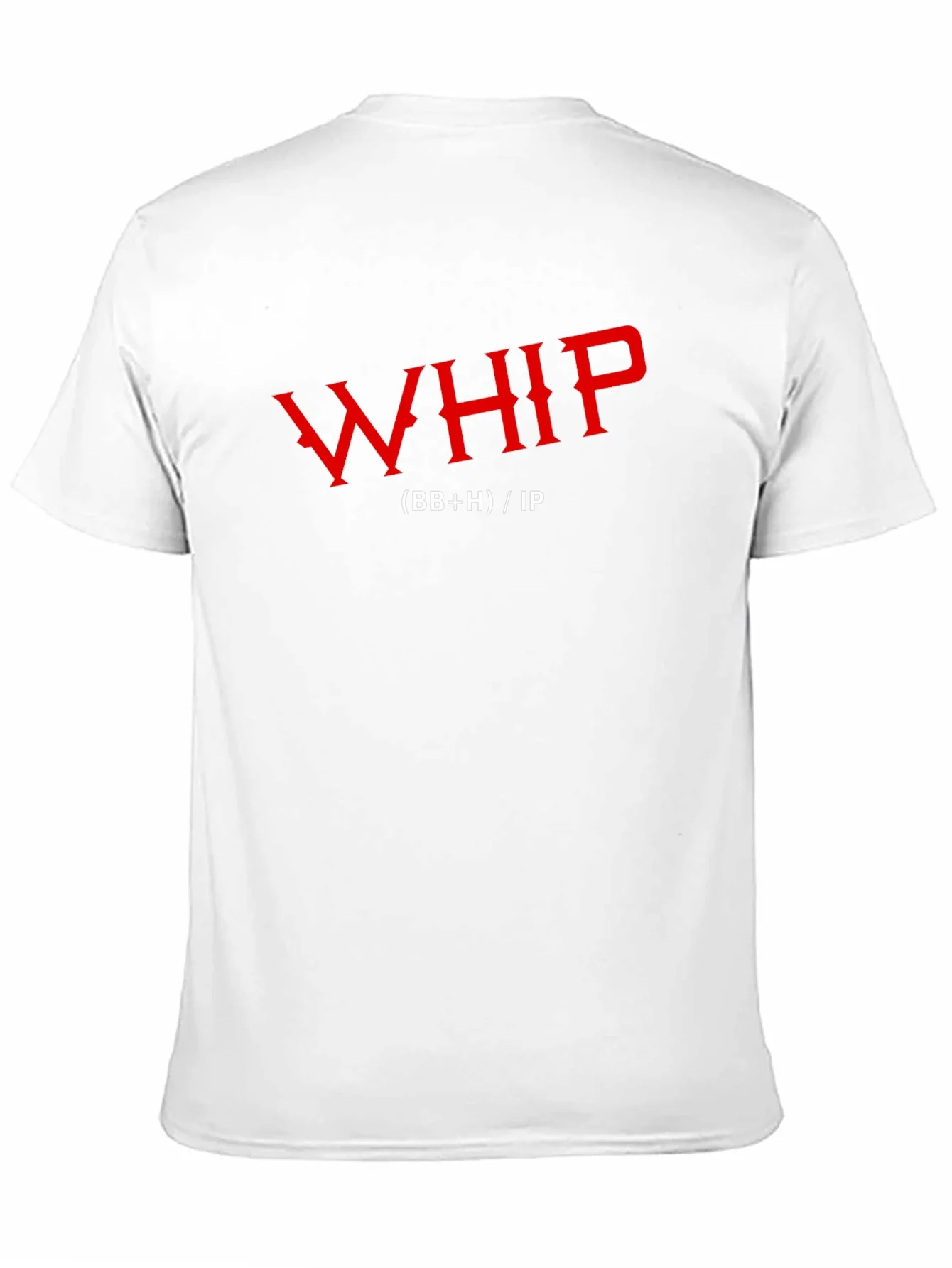 Whip Funny Graphic Print Mens Black T-Shirt