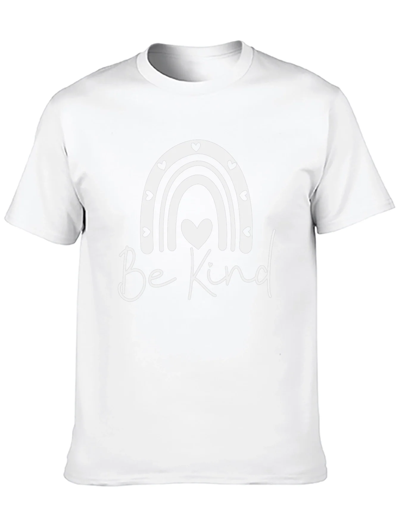Be Kind Rainbow Heart Graphic Tee